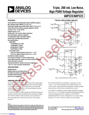 ADP322ACPZ-145 datasheet  