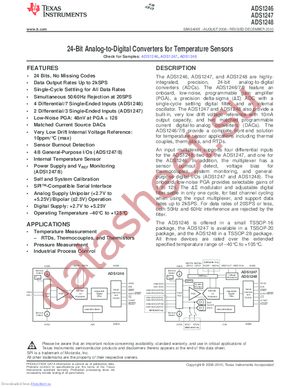 ADS1246EVM-PDK datasheet  