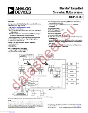 ADSP-BF561SKBZ6002 datasheet  