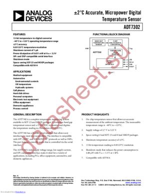 ADT7302ARMZ-REEL7 datasheet  