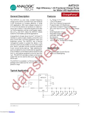 AAT3121 datasheet  