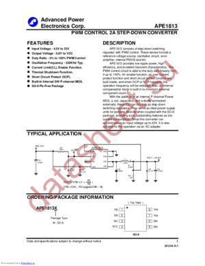 APE1813 datasheet  