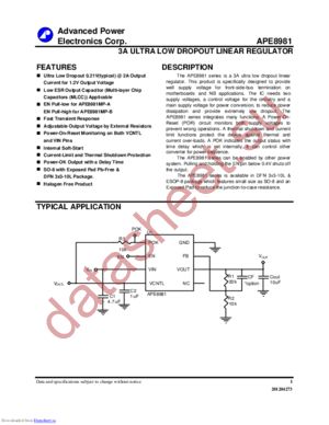 APE8981-HF datasheet  