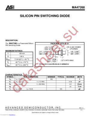 MA47268 datasheet  