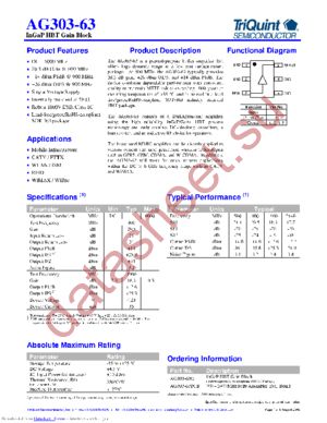AG303-63G datasheet  