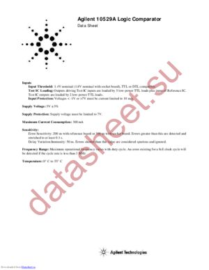 10529A datasheet  