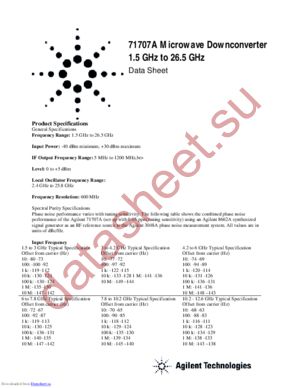 71707A datasheet  