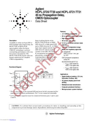 HCPL0721000E datasheet  