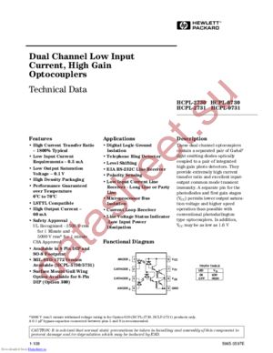 HCPL-2731/020 datasheet  