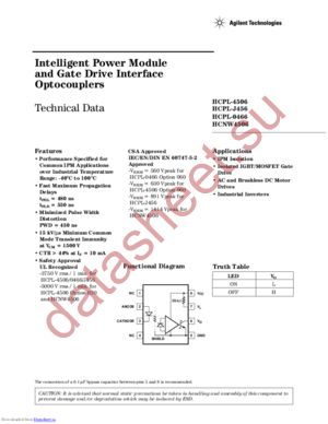 HCNW4506300E datasheet  