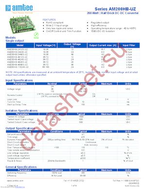 AM75HB-4803S-UZ datasheet  