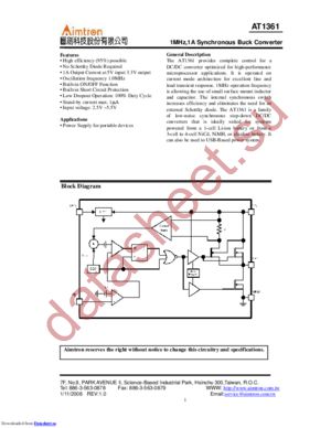 AT1361 datasheet  