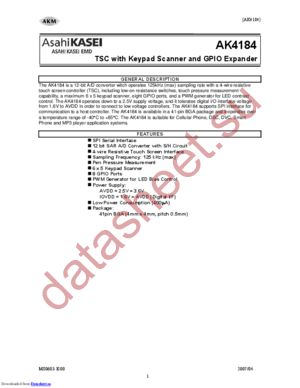 ak4184 datasheet  