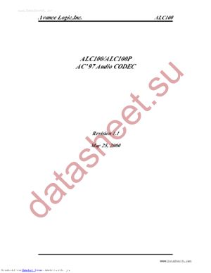 ALC100P datasheet  