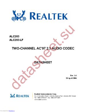 ALC203-LF datasheet  