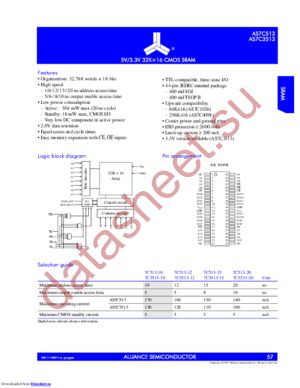 AS7C3513-10TC datasheet  