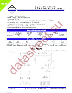 AR2514-1000S datasheet  