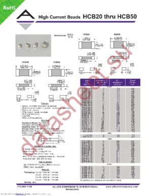 HCB20-080-RC datasheet  