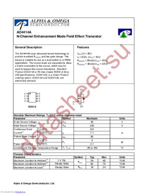 AOD480L datasheet  