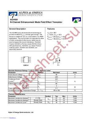 AON4701 datasheet  