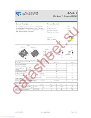 AO4813_11 datasheet  