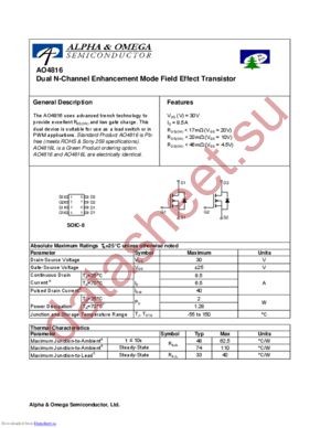 AO4816L datasheet  