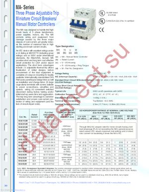 MA040UM datasheet  