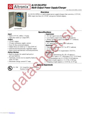 AL1012ULXPD4 datasheet  