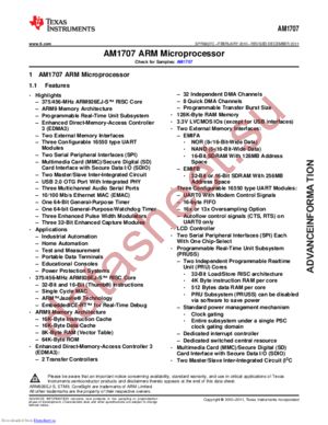 AM1707 datasheet  