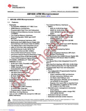 AM1808 datasheet  