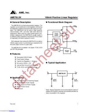 AME78LXXXJAT datasheet  