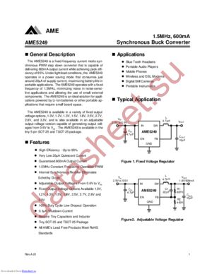 ame5249-aevadjl datasheet  