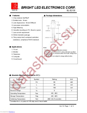 BL-B2138 datasheet  