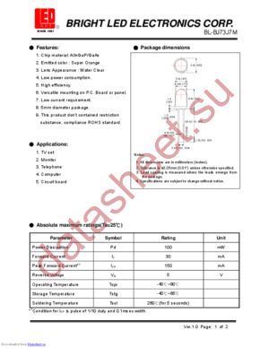 BL-BJ73J7M datasheet  