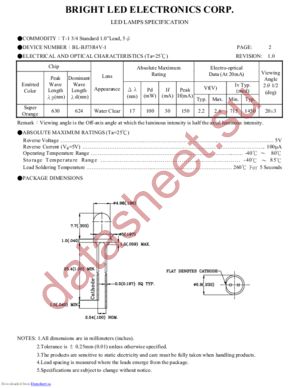 BL-BJ73R4V-1 datasheet  