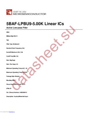 5BAF-LPBU9-5.00K datasheet  