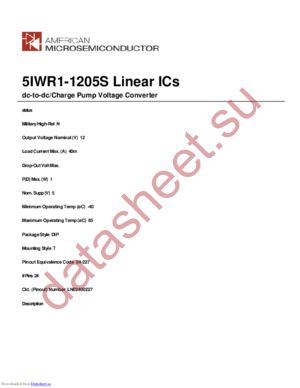 5IWR1-1205S datasheet  