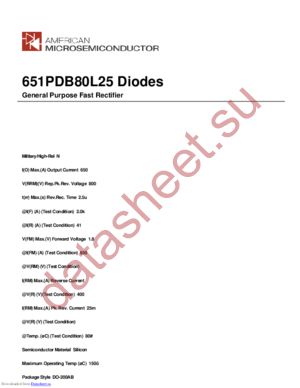 651PDB80L25 datasheet  