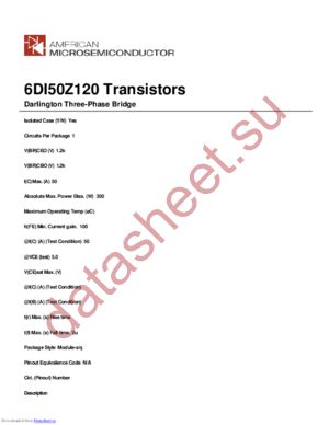 6DI50Z120 datasheet  