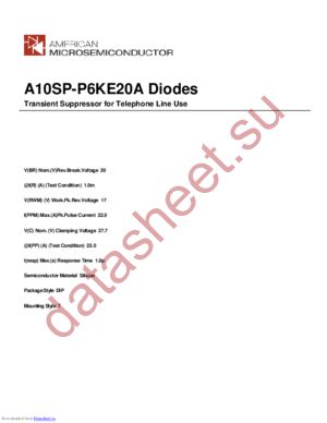 A10SP-P6KE20A datasheet  