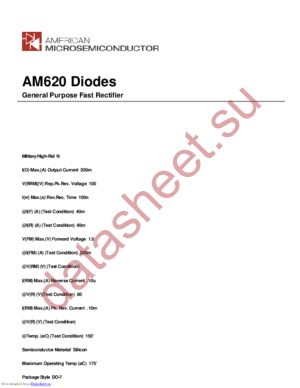 AM620 datasheet  