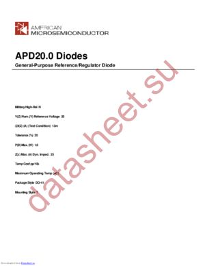 APD20.0 datasheet  