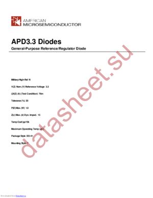 APD3.3 datasheet  