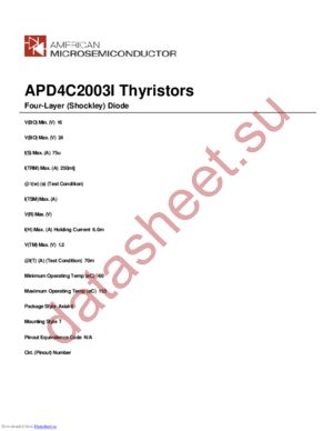 APD4C2003I datasheet  