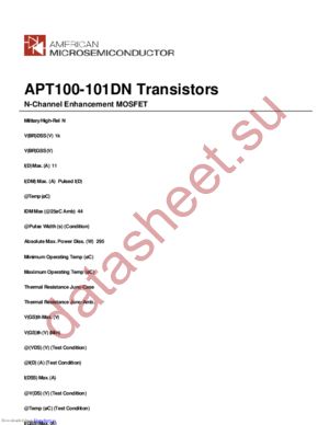 APT100-101DN datasheet  