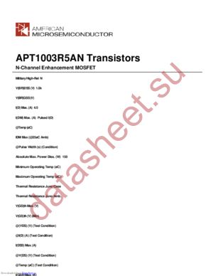 APT1003R5AN datasheet  