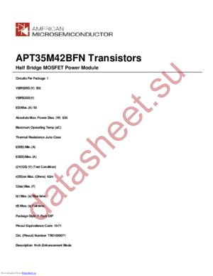 APT35M42BFN datasheet  