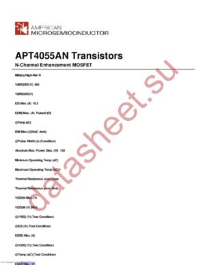 APT4055AN datasheet  