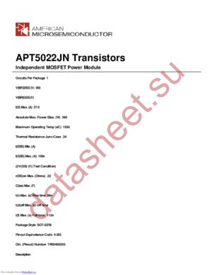 APT5022JN datasheet  