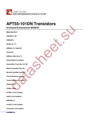 APT55-101DN datasheet  